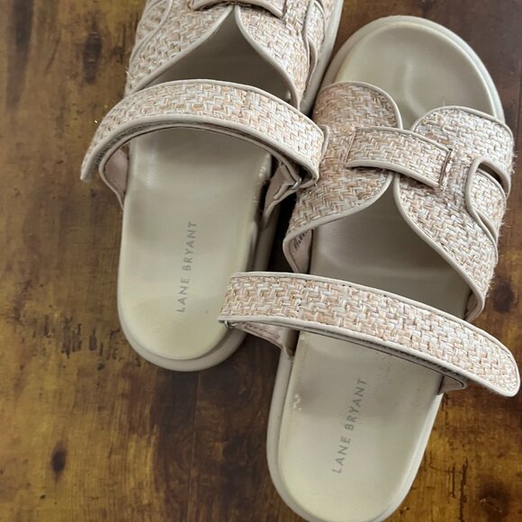 Lane Bryant 9W Slip-On, Sandals Adjustable with Extra Cushioned Sole for Comfort - Picture 10 of 13